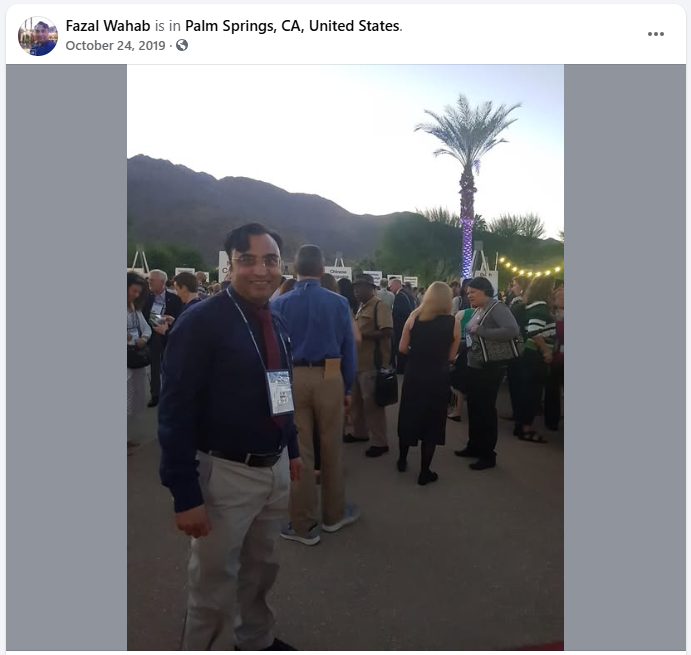 Fazal Wahab at the ATA 60 conference gathering